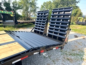 Gooseneck flat bed trailer for sale14k